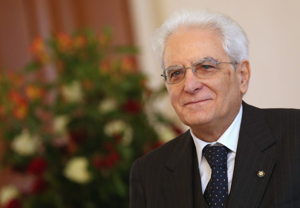 BERLIN, GERMANY - MARCH 02: Italian President Sergio Mattarella arrives at Schloss Bellevue palace to meet with German President Joachim Gauck on March 2, 2015 in Berlin, Germany. Mattarella is visiting Germany as his first foreign destination since taking office. (Photo by Sean Gallup/Getty Images)
